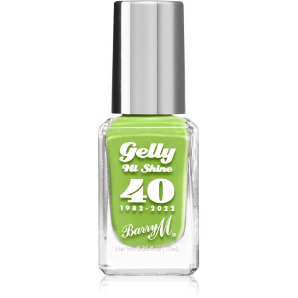 Barry M Gelly Hi Shine "40" 1982 - 2022 лак за нокти цвят Fizzy Apple 10 мл.