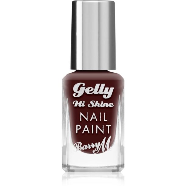 Barry M Gelly Hi Shine лак за нокти цвят Black Cherry 10 мл.