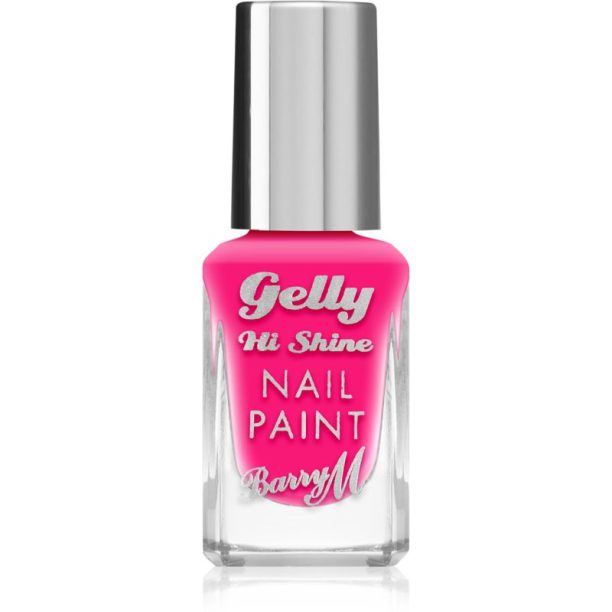 Barry M Gelly Hi Shine лак за нокти цвят Pink Punch 10 мл.