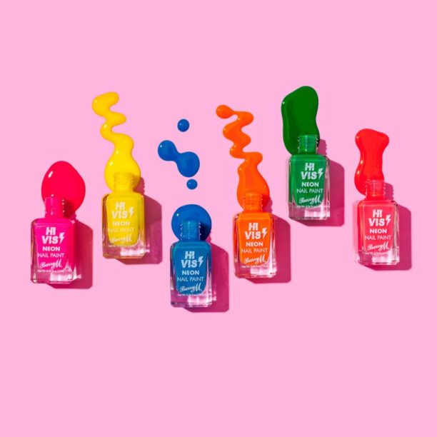 Barry M Hi Vis Neon лак за нокти цвят Pink Venom 10 мл. на ниска цена