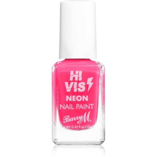 Barry M Hi Vis Neon лак за нокти цвят Pink Venom 10 мл.