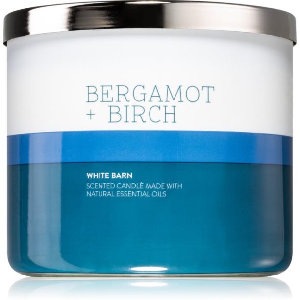 Bath & Body Works Bergamot + Birch ароматна свещ 411 гр.