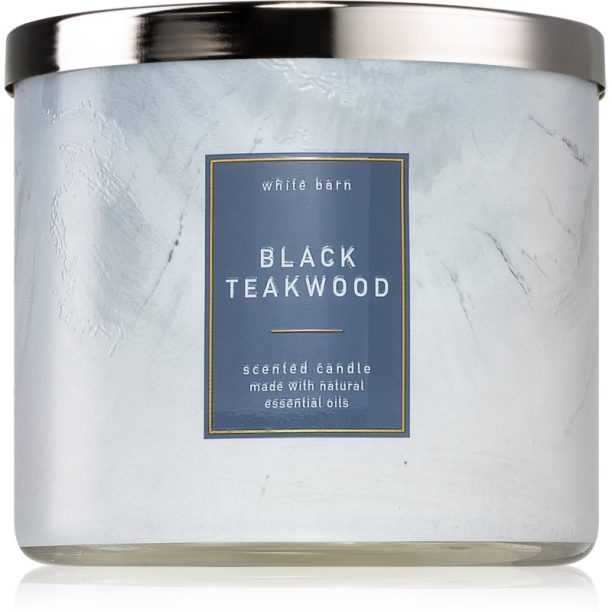 Bath & Body Works Black Teakwood ароматна свещ 411 гр.