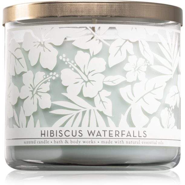 Bath & Body Works Hibiscus Waterfalls ароматна свещ 411 гр.