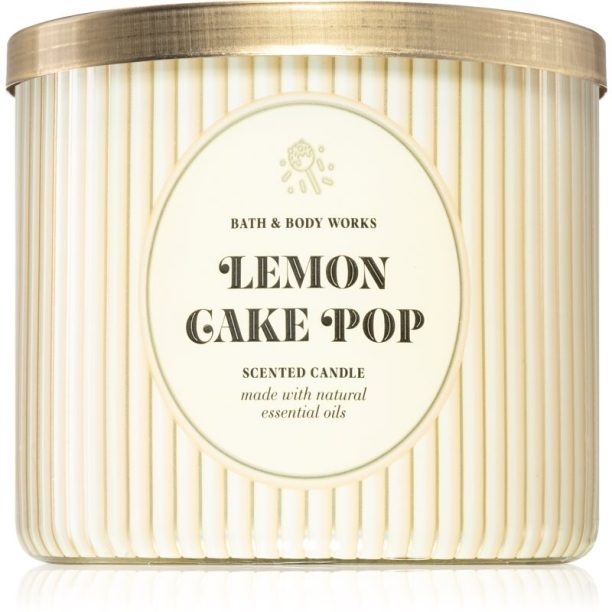 Bath & Body Works Lemon Cake Pop ароматна свещ 411 гр.