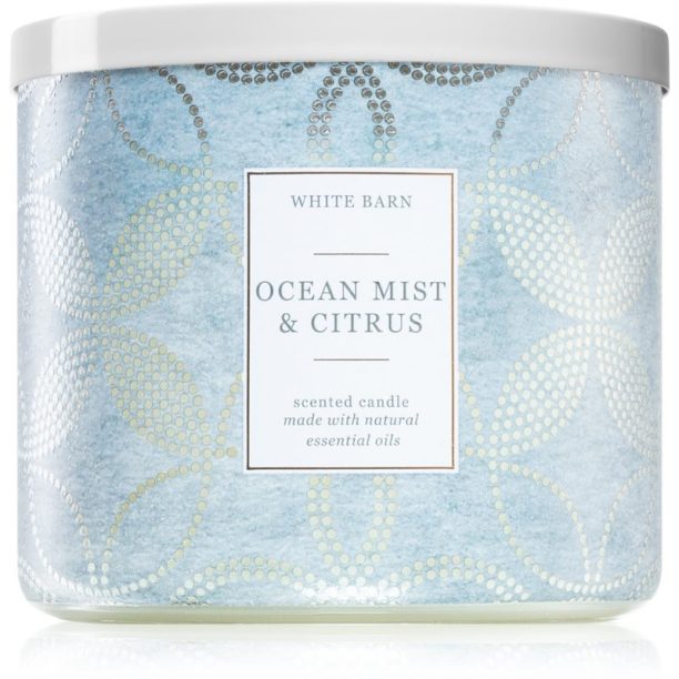 Bath & Body Works Ocean Mist & Citrus ароматна свещ 411 гр.