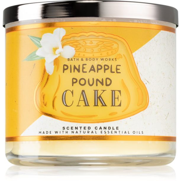 Bath & Body Works Pineapple Pound Cake ароматна свещ 411 гр.