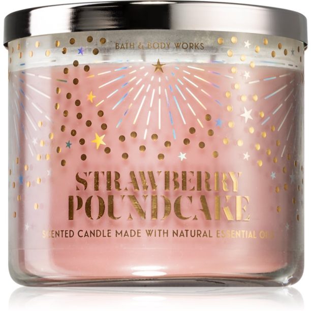 Bath & Body Works Strawberry Pound Cake ароматна свещ 411 гр.