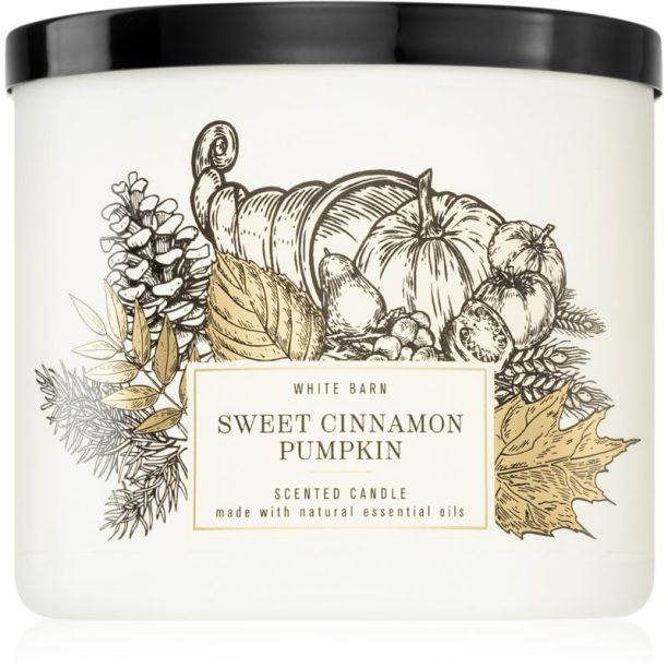 Bath & Body Works Sweet Cinnamon Pumpkin ароматна свещ 411 гр.