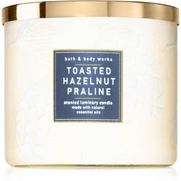 Bath & Body Works Toasted Hazelnut Praline ароматна свещ 411 гр.