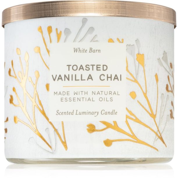 Bath & Body Works Toasted Vanilla Chai ароматна свещ 411 гр.