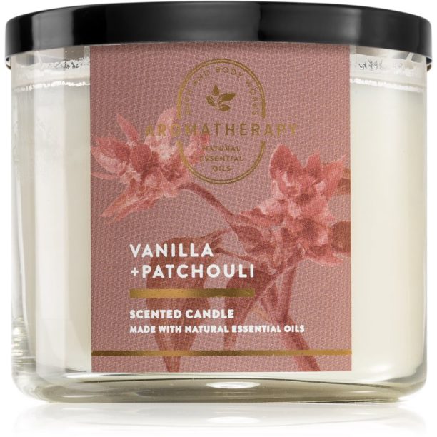 Bath & Body Works Vanilla + Patchouli ароматна свещ 411 гр.