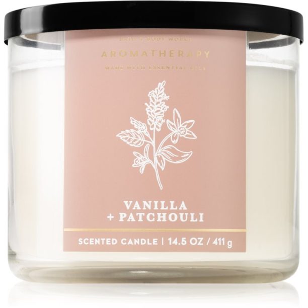 Bath & Body Works Vanilla and Patchouli ароматна свещ 411 гр.