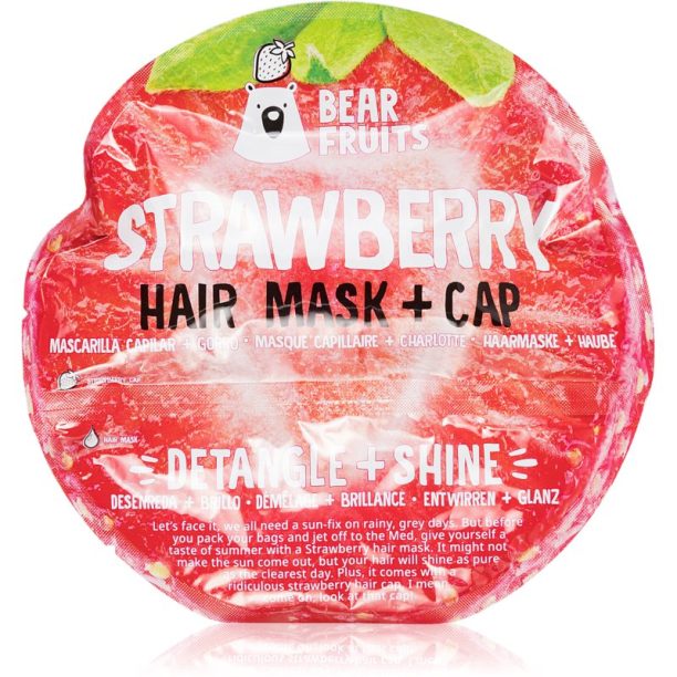 Bear Fruits Strawberry маска за коса за блясък и мекота на косата на ниска цена