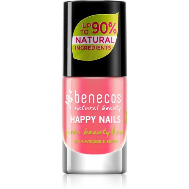 Benecos Happy Nails подхранващ лак за нокти цвят Peach Sorbet 5 мл.