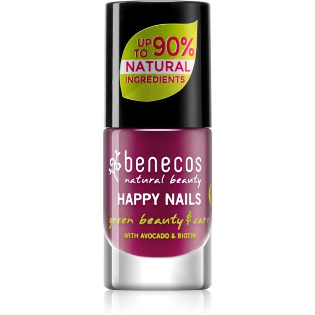 Benecos Happy Nails подхранващ лак за нокти цвят Wild Orchid 5 мл.