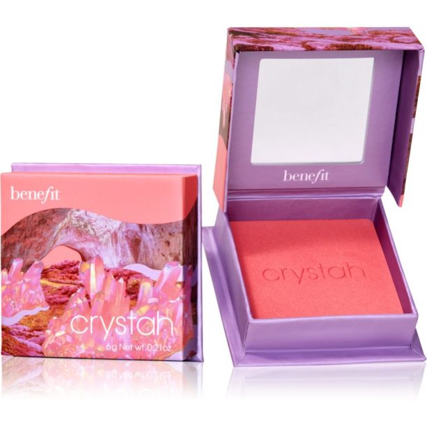 Benefit Crystah WANDERful World руж - пудра цвят Strawberry pink 6 гр. на ниска цена