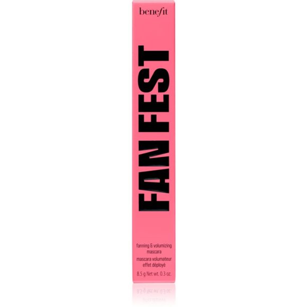 Benefit Fan Fest Fanning & Volumizing Mascara спирала за обем и сгъстяване на миглите цвят Hyper Black 8