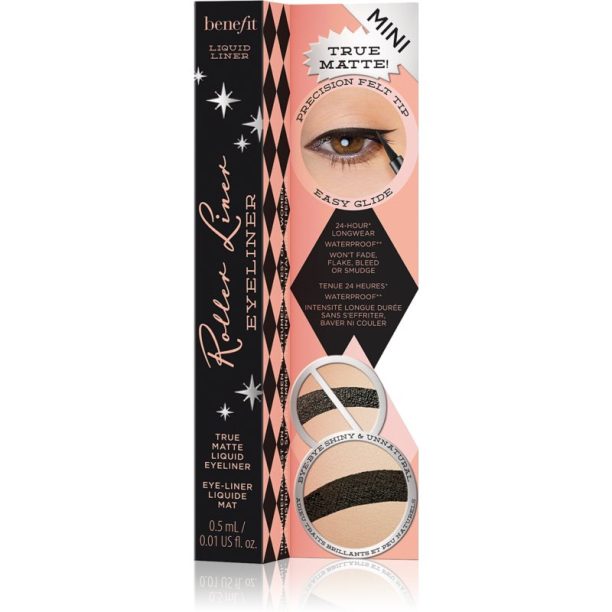 Benefit Roller Liner Mini течни очни линии цвят Black 0.5 мл. купи на топ цена