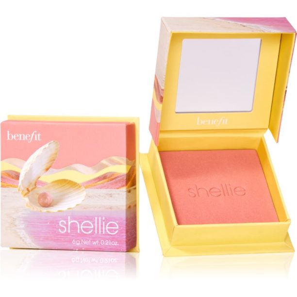 Benefit Shellie WANDERful World руж - пудра цвят Warm-seashell pink 6 гр. на ниска цена