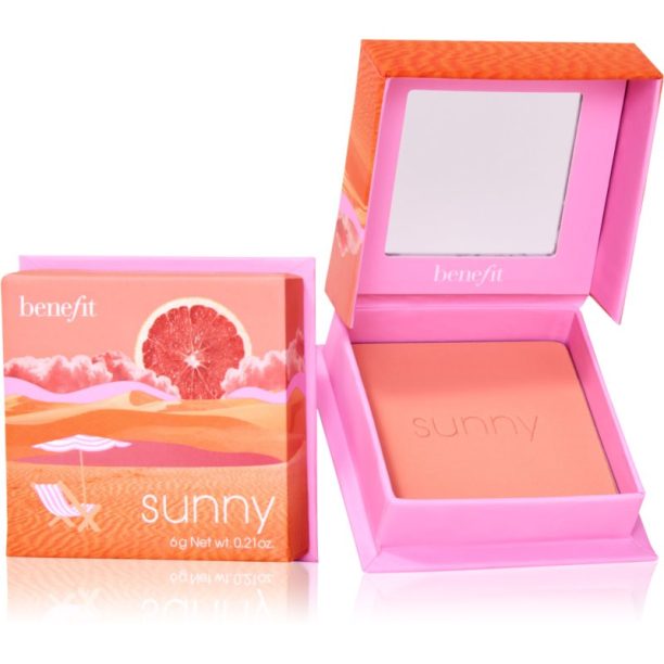 Benefit Sunny WANDERful World руж - пудра цвят Warm coral 6 гр. на ниска цена