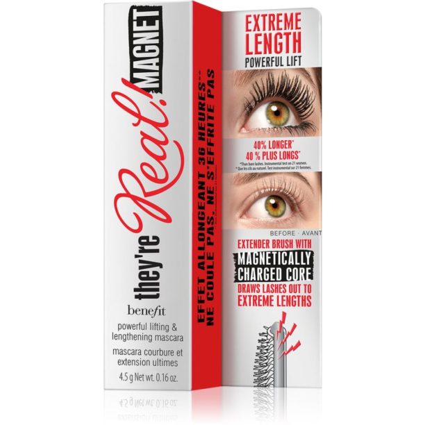 Benefit They're Real! Magnet Mascara Mini спирала за екстра дължина цвят Black 4