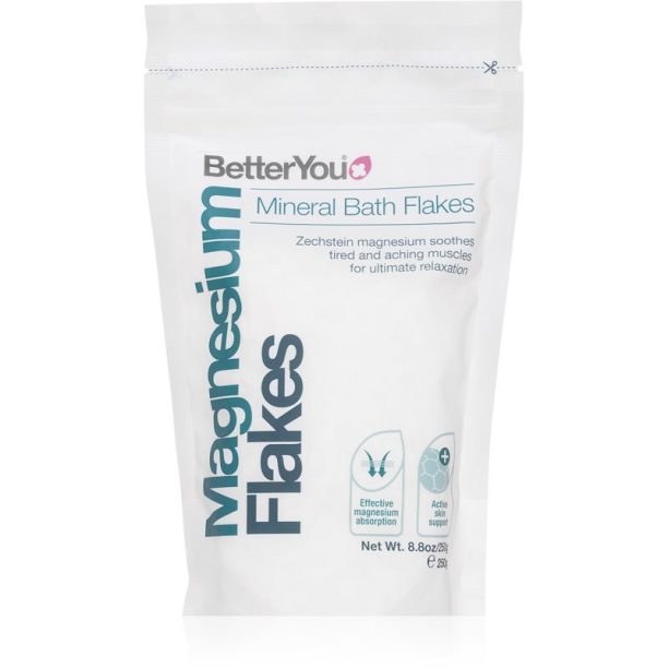 BetterYou Magnesium Mineral Bath Flakes соли за вана с успокояващ ефект 250 гр.