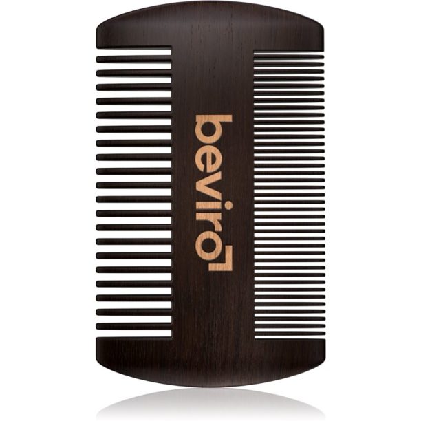 Beviro Pear Wood Beard Comb гребен за брада на ниска цена