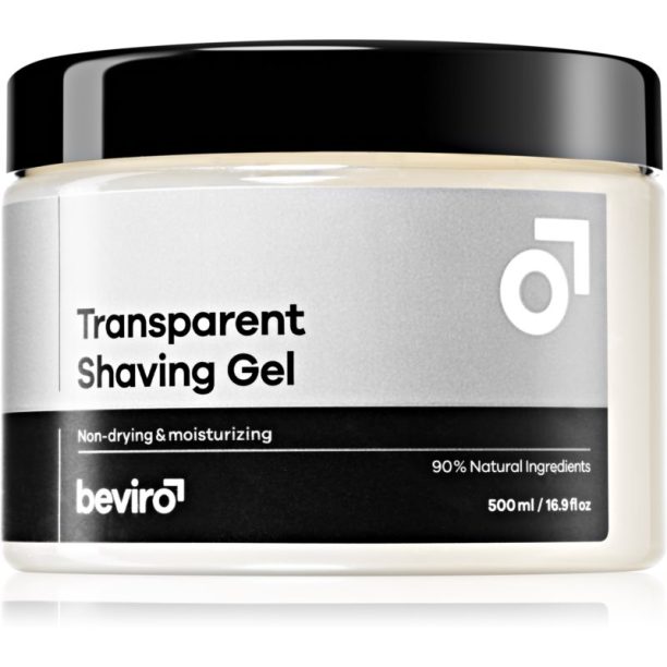 Beviro Transparent Shaving Gel гел за бръснене  за мъже 500 мл.