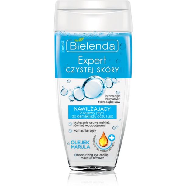 Bielenda Expert Pure Skin Moisturizing двуфазен лосион за грим за зоната около очите и устните 150 мл.