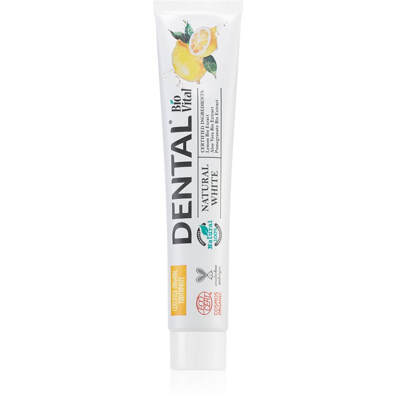 BioVital  Dental Natural White натурална паста за зъби с избелващ ефект 75 мл.