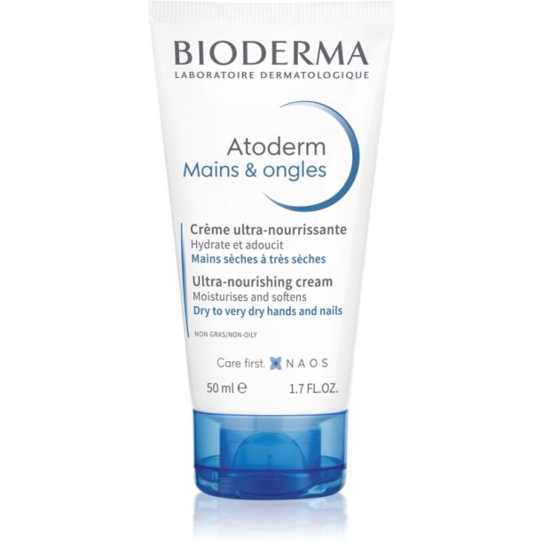 Bioderma Atoderm Cream Hand & Nails крем за ръце  за много суха чуствителна и атопична кожа 50 мл.