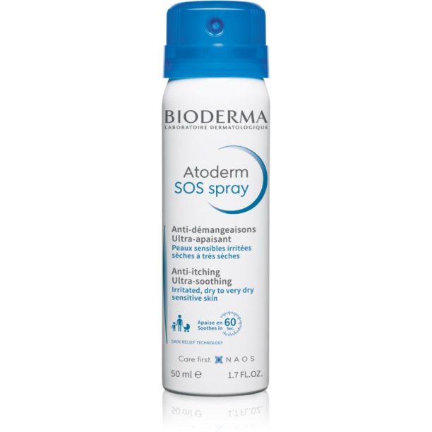 Bioderma Atoderm SOS Spray SOS спрей за мигновено успокояване на сърбеж 50 мл.