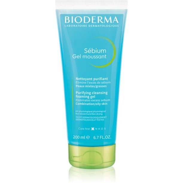 Bioderma Sébium Gel Moussant почистващ гел за смесена и мазна кожа 200 мл.