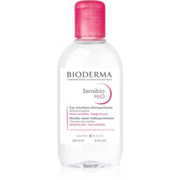 Bioderma Sensibio H2O мицеларна вода за чувствителна кожа на лицето 250 мл.