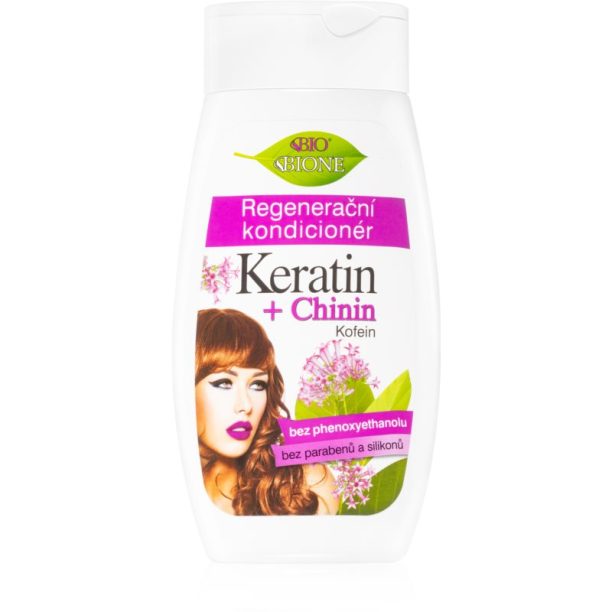 Bione Cosmetics Keratin + Chinin регенериращ балсам За коса 260 мл.