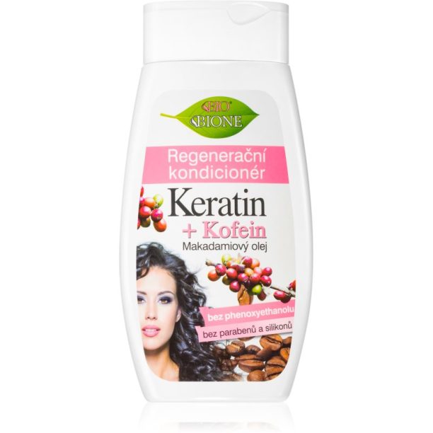 Bione Cosmetics Keratin + Kofein регенериращ балсам За коса 260 мл.