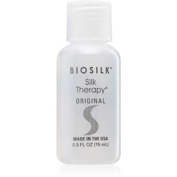 Biosilk Silk Therapy Original копринена регенерираща грижа за всички видове коса 15 мл.