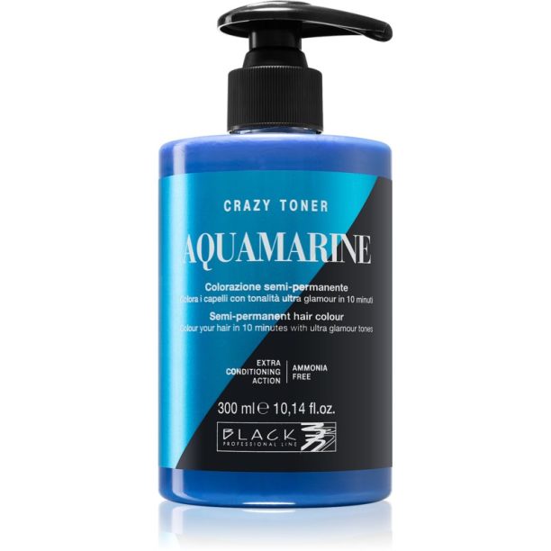 Black Professional Line Crazy Toner цветен тонер Aquamarine 300 мл.