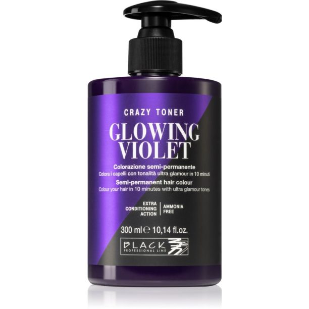 Black Professional Line Crazy Toner цветен тонер Glowing Violet 300 мл.