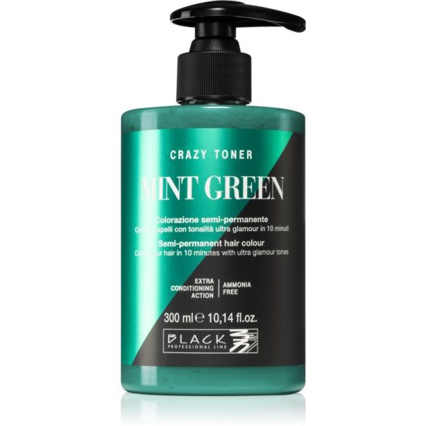 Black Professional Line Crazy Toner цветен тонер Mint Green 300 мл.