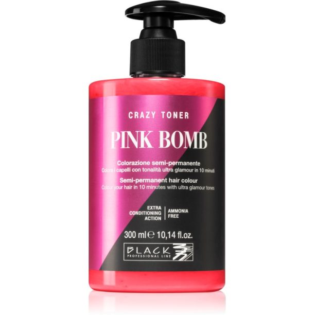 Black Professional Line Crazy Toner цветен тонер Pink Bomb 300 мл.