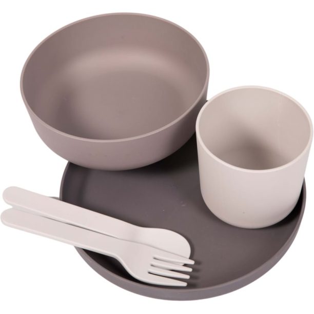 Bo Jungle Tableware Set комплект за хранене за деца Grey 5 бр. на ниска цена