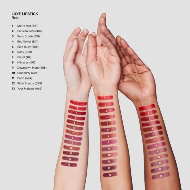 Bobbi Brown Luxe Lipstick Refill луксозно червило пълнител цвят Burnt Rose 3