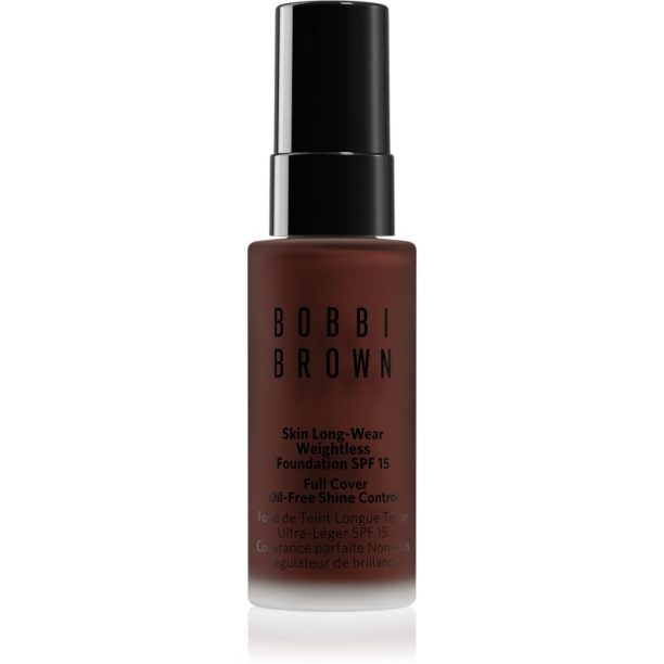 Bobbi Brown Mini Skin Long-Wear Weightless Foundation дълготраен фон дьо тен SPF 15 цвят Espresso 13 мл.