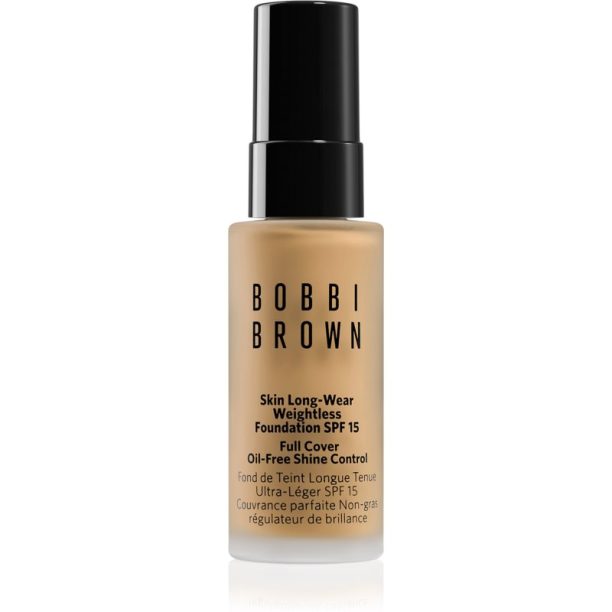 Bobbi Brown Mini Skin Long-Wear Weightless Foundation дълготраен фон дьо тен SPF 15 цвят Warm Beige 13 мл.