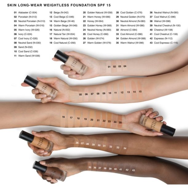 Bobbi Brown Skin Long-Wear Weightless Foundation дълготраен фон дьо тен SPF 15 цвят Beige (N-042) 30 мл. купи на топ цена