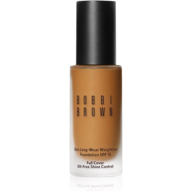 Bobbi Brown Skin Long-Wear Weightless Foundation дълготраен фон дьо тен SPF 15 цвят Warm Honey (W-066) 30 мл.