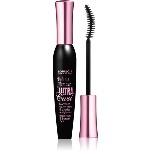 Mascara Volume Glamour Ultra-Curl Bourjois Mascara Volume Glamour Ultra-Curl спирала за удължаване и извиване на миглите цвят 01 Black curl 12 мл.