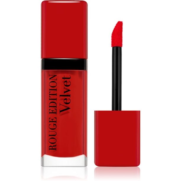 Bourjois Rouge Edition Velvet течно червило с матиращ ефект цвят 03 Hot Pepper 7.7 мл.